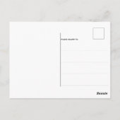 Grappige hamburger fastfood briefkaart (Achterkant)