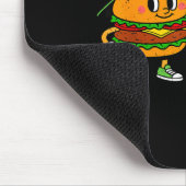 Grappige Hamburger Franse Frietjes Combo Snacks Fa Muismat (Hoek)