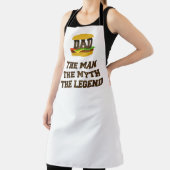 Grappige hamburger pap het Man de mythe de legende Schort (Insitu)