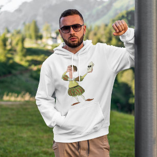 Grappige Hamlet Shakespeare-acteur met schedel Hoodie