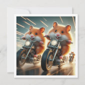 Grappige Hamster Diner uitnodiging, Hamster Kaart (Voorkant)