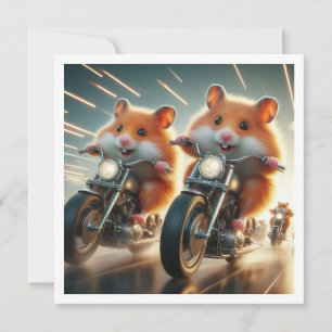 Grappige Hamster Diner uitnodiging, Hamster Kaart