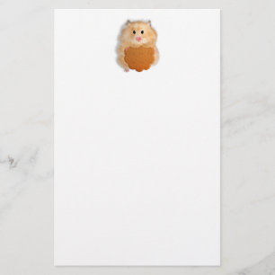 Grappige hamster karakter illustratie briefpapier