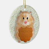 Grappige hamster karakter illustratie keramisch ornament (Rechts)