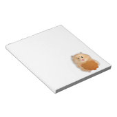 Grappige hamster karakter illustratie notitieblok (Schuin)
