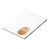 Grappige hamster karakter illustratie notitieblok (Linkerzijde)