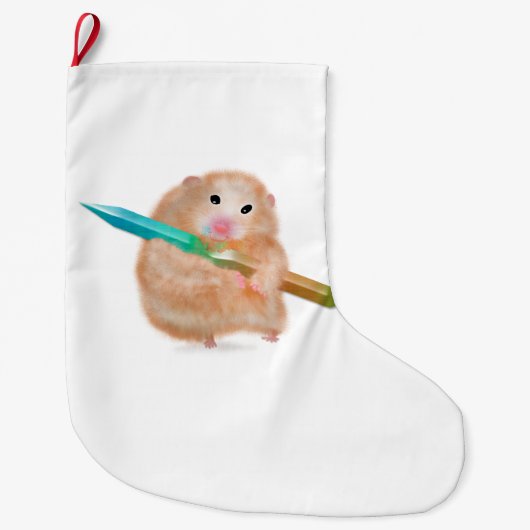 Grappige hamster kerstsok door ORDesigns (Voorkant)