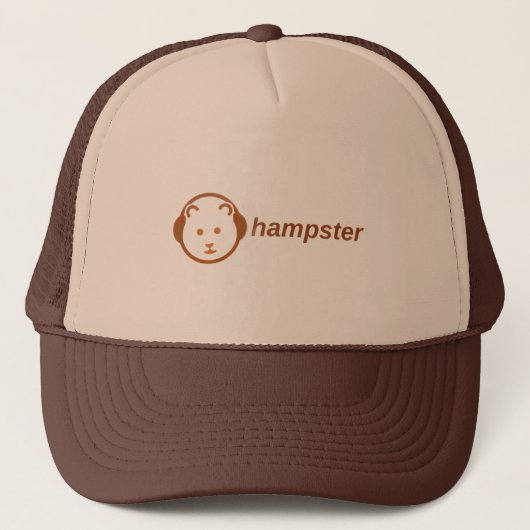 Grappige Hamster Koptelefoon Truckerhoed Trucker Pet (Voorkant)