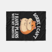 Grappige Hamster Kunst Voor Mannen Vrouwen Jongens Fleece Deken (Voorkant (Horizontaal))