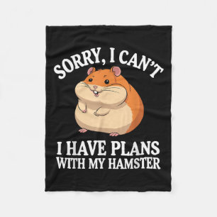 Grappige Hamster Kunst Voor Mannen Vrouwen Jongens Fleece Deken