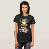 Grappige Hamster Ninja in Opleiding T-shirt (Voorkant volledig)