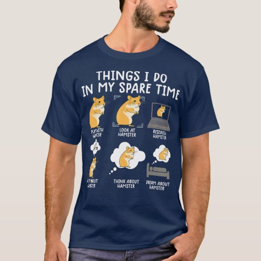grappige hamster voor vrouwen hameren op schattige t-shirt (Voorkant)