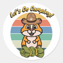 Grappige Hamster wil gaan kamperen