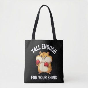 Grappige hamsterboksen hoog genoeg voor je schenen tote bag