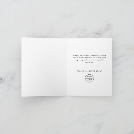 Grappige Hand Getrokken Kerst Reinders Corporate Feestdagen Kaart (Binnen)