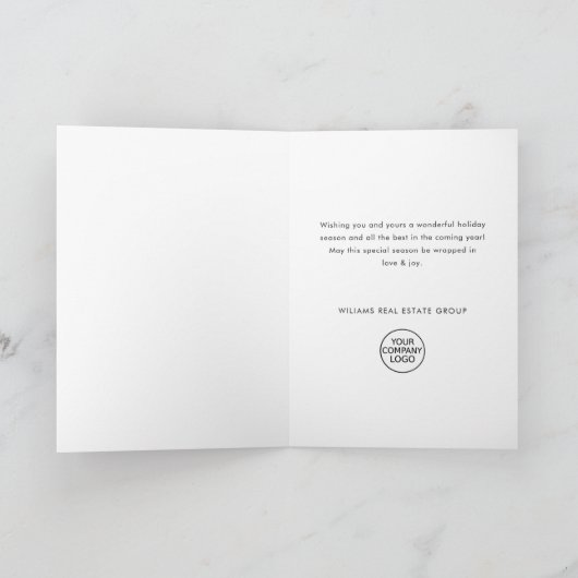 Grappige Hand Getrokken Kerst Reinders Corporate Feestdagen Kaart (Binnen)