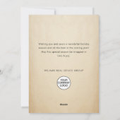 Grappige Hand Getrokken Kerst Reinders Corporate Feestdagenkaart (Achterkant)