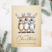 Grappige Hand Getrokken Kerst Reinders Corporate Feestdagenkaart