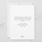 Grappige Hand Getrokken Kerst Reinders Feestdagenkaart (Achterkant)