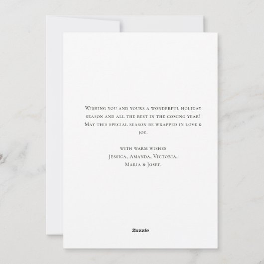 Grappige Hand Getrokken Kerst Reinders Feestdagenkaart (Achterkant)