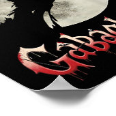 Grappige Hand Maan Gabagool Halloween Poster (Hoek)