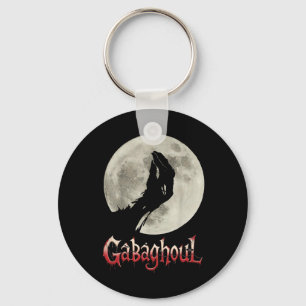 Grappige Hand Maan Gabagool Halloween Sleutelhanger