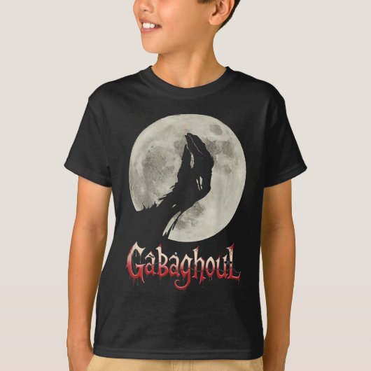 Grappige Hand Maan Gabagool Halloween T-shirt (Voorkant)