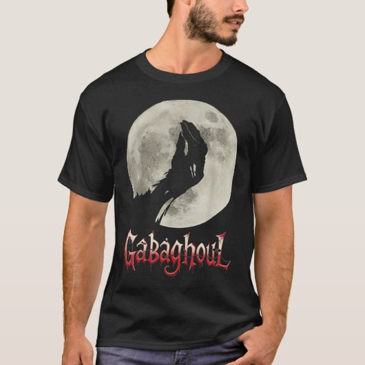 Grappige Hand Maan Gabagool Halloween T-shirt (Voorkant)