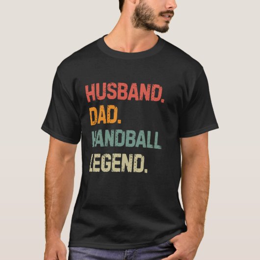 Grappige handbal man vader handbal legende vader' t-shirt (Voorkant)