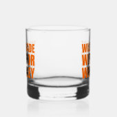 Grappige handel Vrouw woord kunst Whisky Glas (Links)