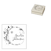 Grappige handgetekende botanische collectie uit de rubberstempel (Gestempeld)