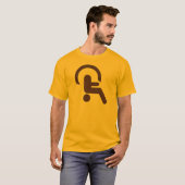 Grappige Handicap Omgekeerde Handicapped T-shirt (Voorkant volledig)