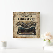 Grappige Handmatige Typewriter Wandklok (Huis)