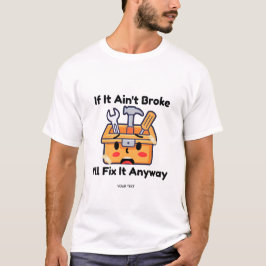 Grappige Handyman Gereedschapskist Vader Grap Pers T-shirt