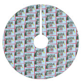 Grappige hangende kerstboom kat rok (Voorkant)