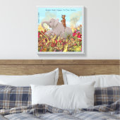 Grappige Hannibal Barca verovert land canvas print (Insitu (Slaapkamer))