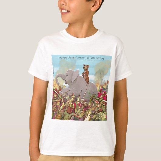 Grappige Hannibal Barca verovert land T-shirt (Voorkant)
