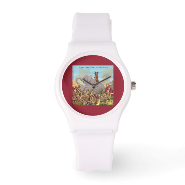 Grappige Hannibal De Overwinnaar Dames Silocon Hor Horloge (Voorkant)