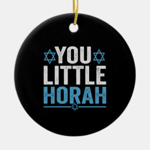 Grappige Hanukkah Hora Joodse Feestdag Dans Humor Keramisch Ornament