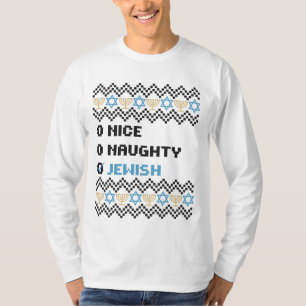 Grappige Hanukkah Joodse Feestdag Lelijke Trui Hum T-shirt