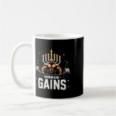 Grappige Hanukkah Joodse Gym Workout Hannukah Gain Koffiemok (Links)