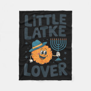 Grappige Hanukkah Kleine Latke Joodse Familie Kind Fleece Deken