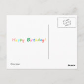 Grappige Happy Birthday Kaart: Cupcake Candle Woes Briefkaart (Achterkant)