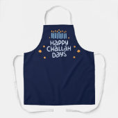 Grappige Happy Challah Days Chanoeka Blue Schort (Voorkant)