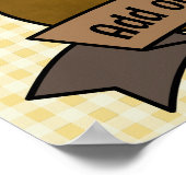 Grappige Happy Cool Aardappel Gepersonaliseerd Poster (Hoek)