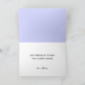 Grappige Happy Easter Bunnies Kinder begroetingsna Kaart (Binnen)