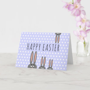 Grappige Happy Easter Bunnies Kinder begroetingsna Kaart