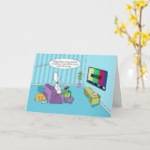 Grappige Happy Father's Day-bouillon met afstandsb Kaart (Gele Bloem)