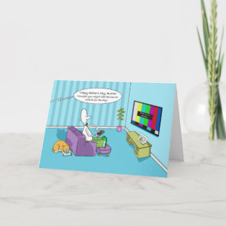 Grappige Happy Father's Day-bouillon met afstandsb Kaart
