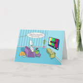 Grappige Happy Father's Day-bouillon met afstandsb Kaart (Voorkant)